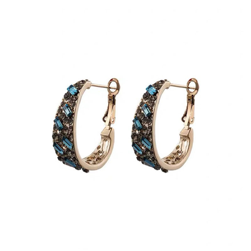 Blue Crystal Earrings