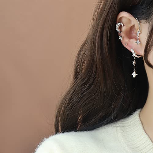 Moon Star Ear Cuff
