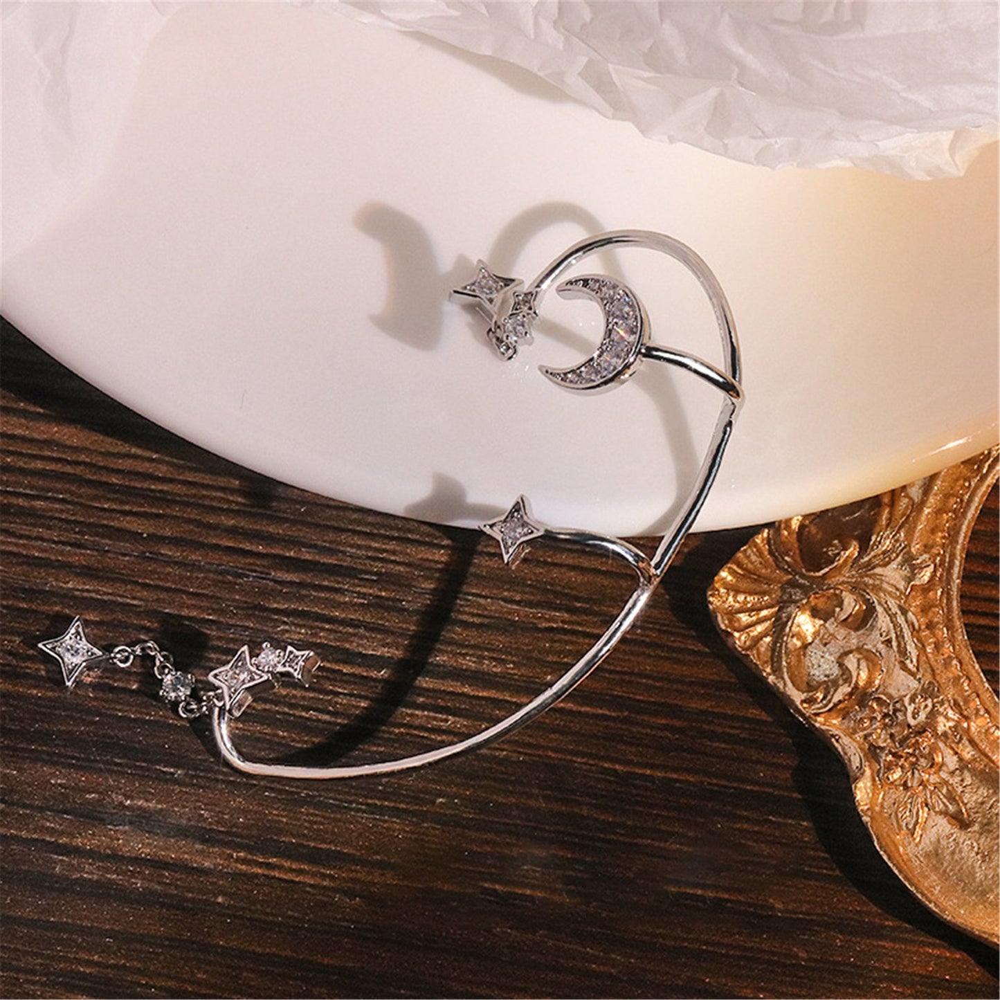 Moon Star Ear Cuff