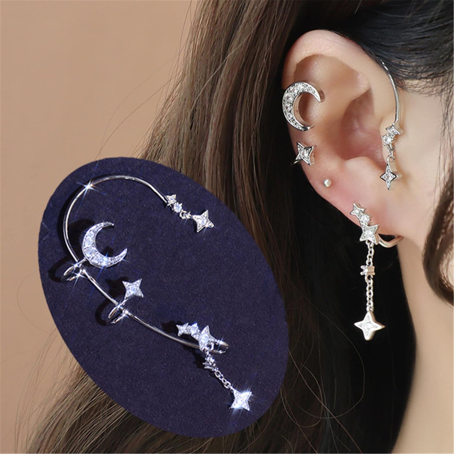 Moon Star Ear Cuff