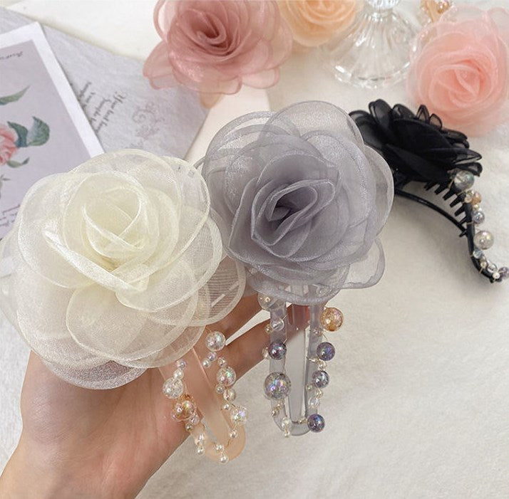 Elegant Flower Hair Clip