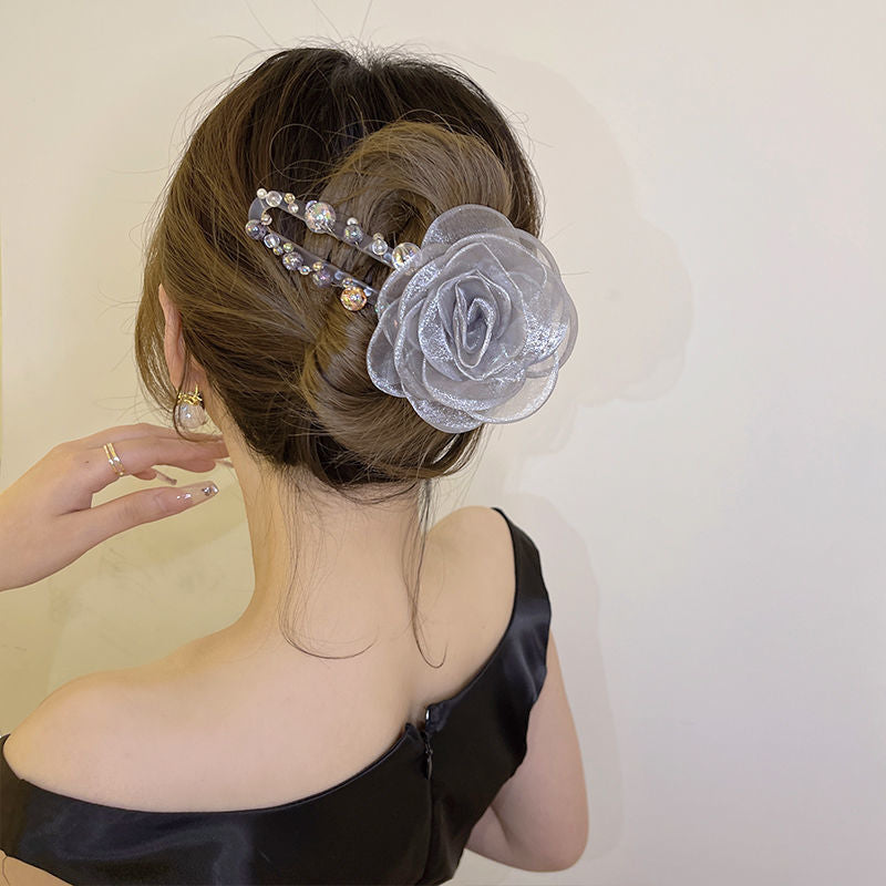 Elegant Flower Hair Clip