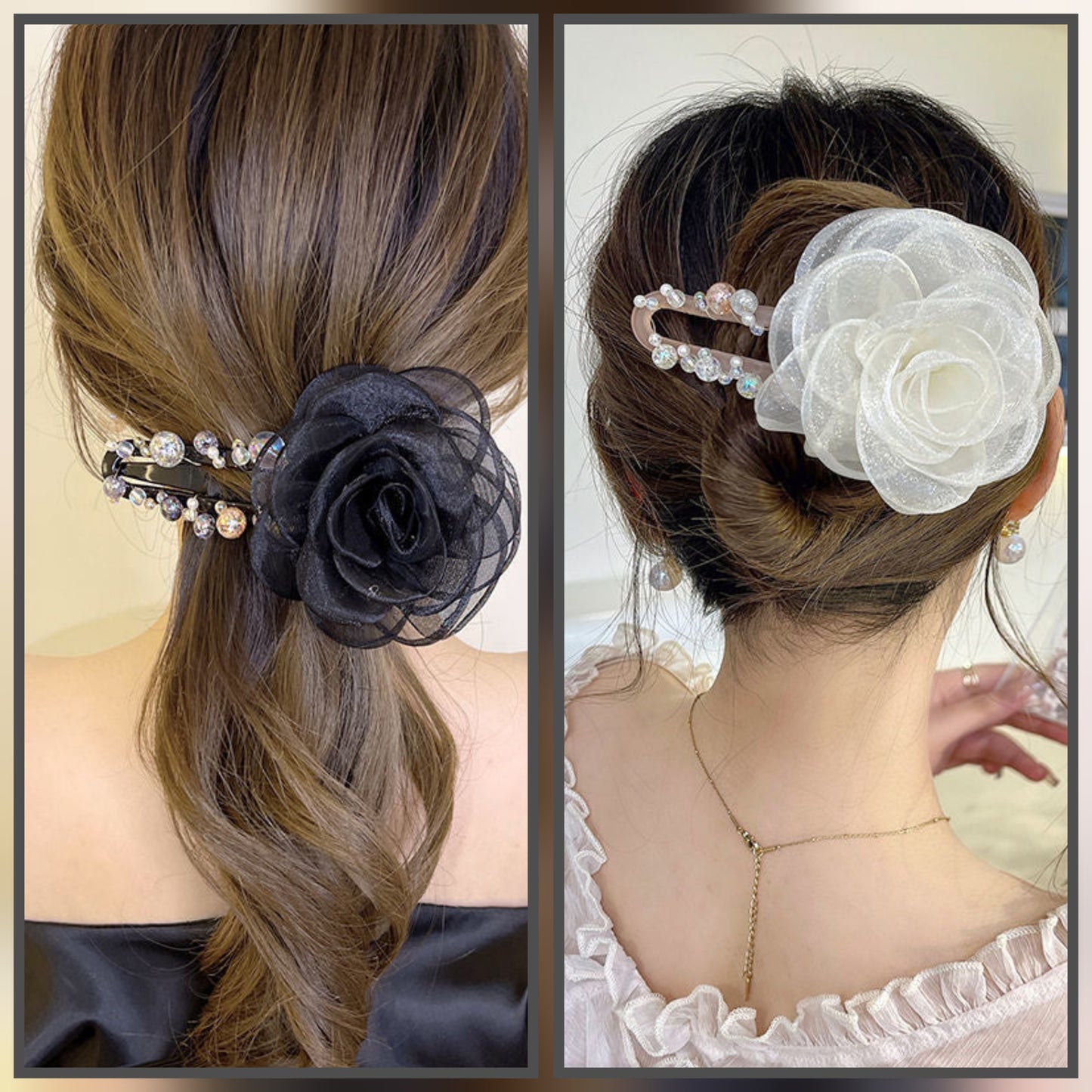 Elegant Flower Hair Clip