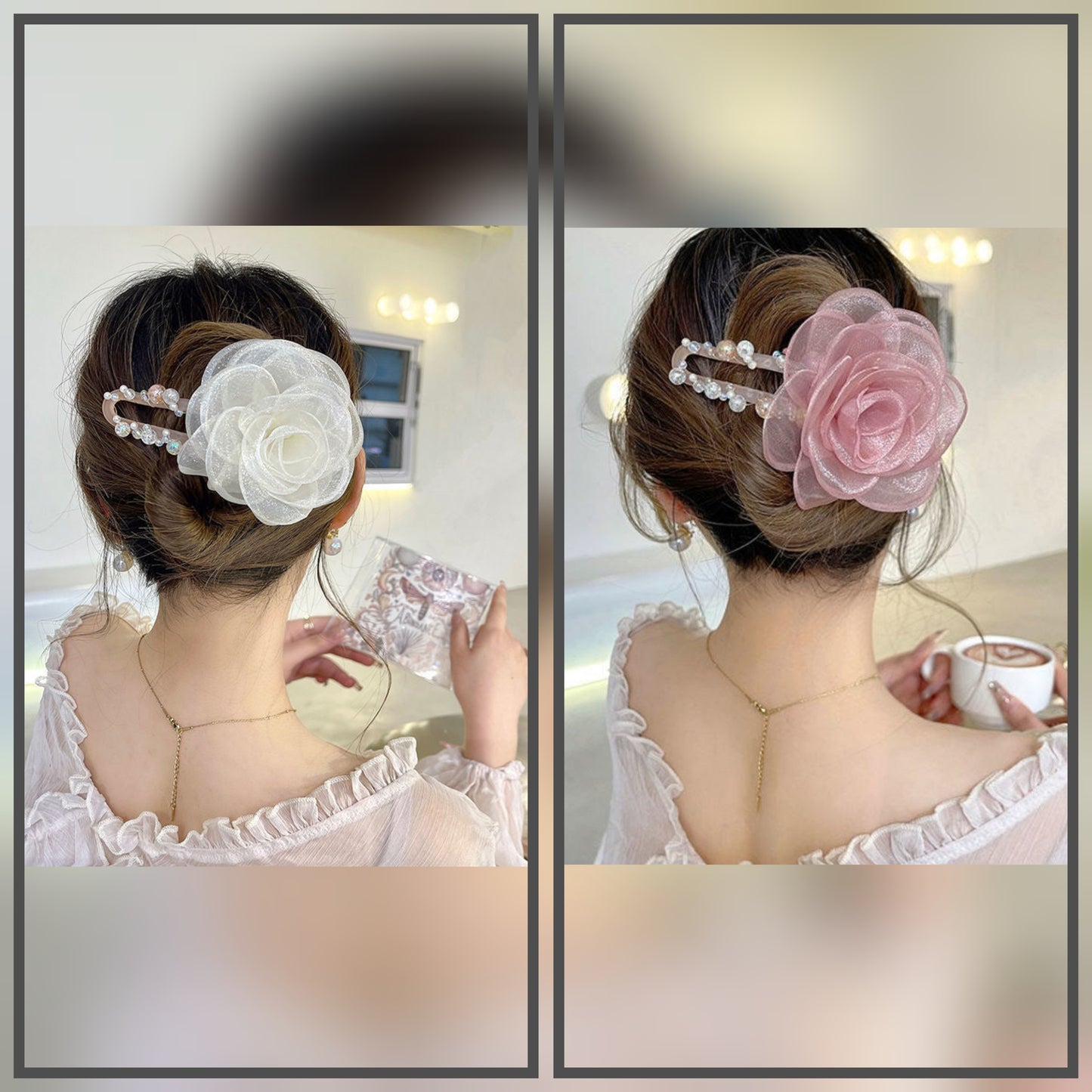 Elegant Flower Hair Clip