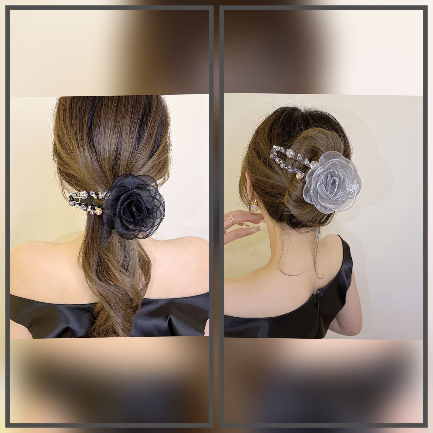 Elegant Flower Hair Clip