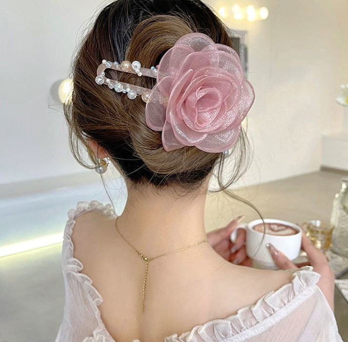 Elegant Flower Hair Clip