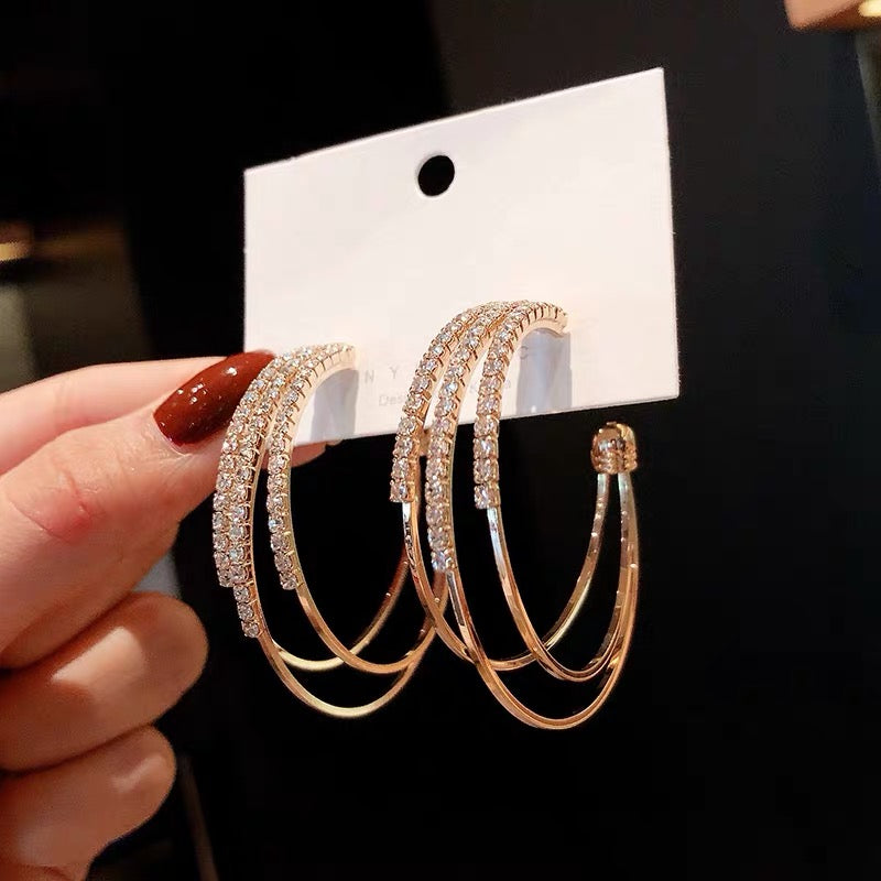 Three Hoop Earrings