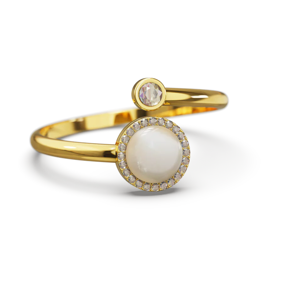 Moonstone Meditation Ring
