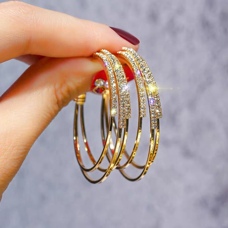 Three Hoop Earrings